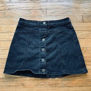 Forever 21 button up jean skirt